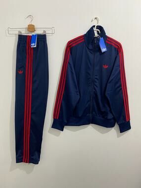 Adidas Originals Classics Firebird Tracksuit Indigo Better Scarlet Size 2XL